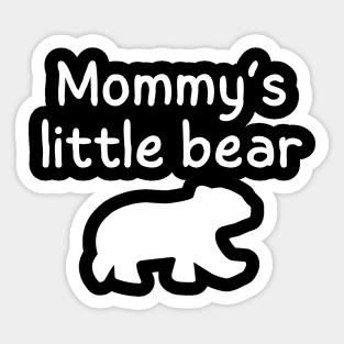 Mommy's Little Bear Sticker